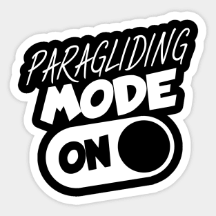 Paragliding mode on Sticker